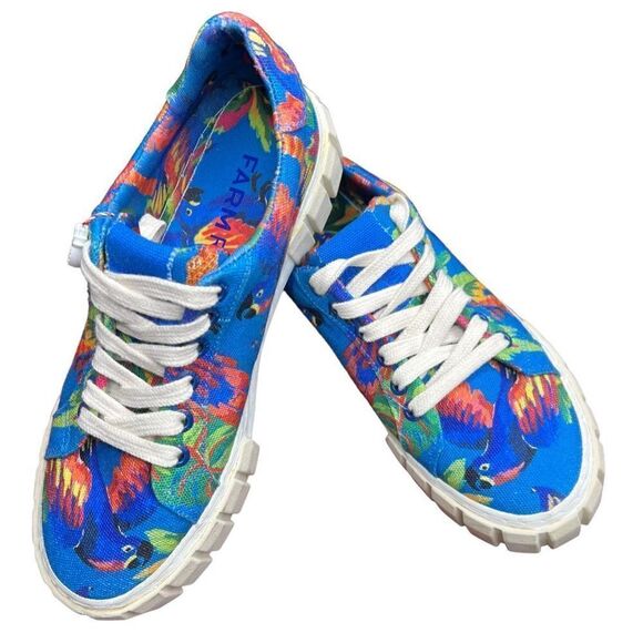 Farm Rio Macaw Tropical Platform Sneaker NWT Size - Picture 2 of 9